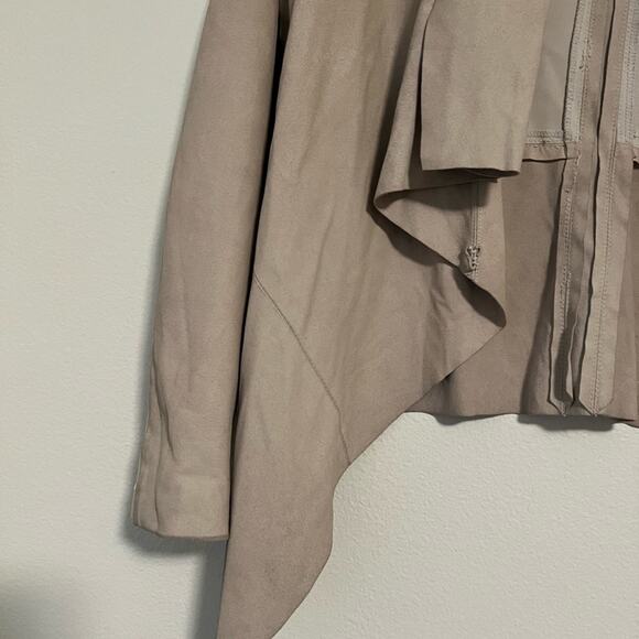 My Tribe 100& Genuine Leather Tan Lightweight Open Jacket Small - Picture 5 of 12